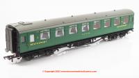 R40221 Hornby Maunsell Dining Saloon Third Coach number 7844 in SR Malachite Green livery  - Era 3